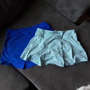 2 Lululemon skirts with undershorts tennis